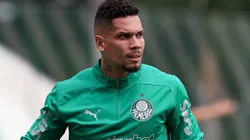 Paulinho treinou normalmente junto do elenco e pode ser relacionado contra o Santos - Foto: César Greco/Ag. Palmeiras