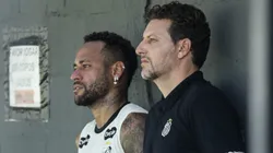 Neymar e Elano no CT Rei Pelé - Fotos: Reinaldo Campos/ Santos F.C.