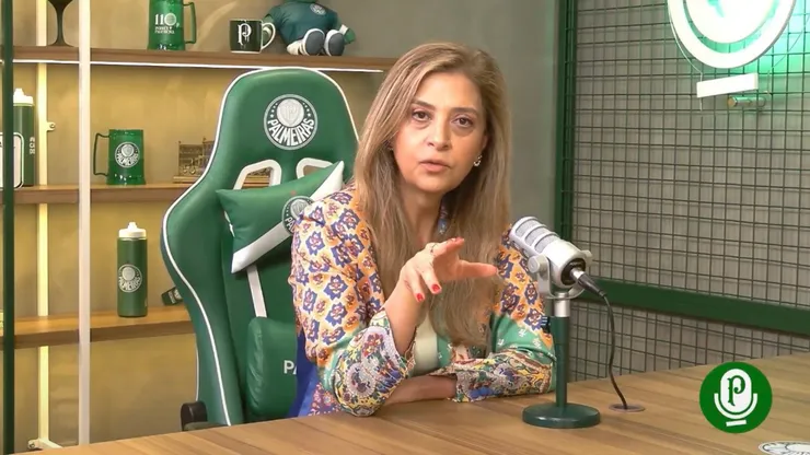 Leila provocou o Flamengo - Foto: Reprodução/Youtube/TV Palmeiras