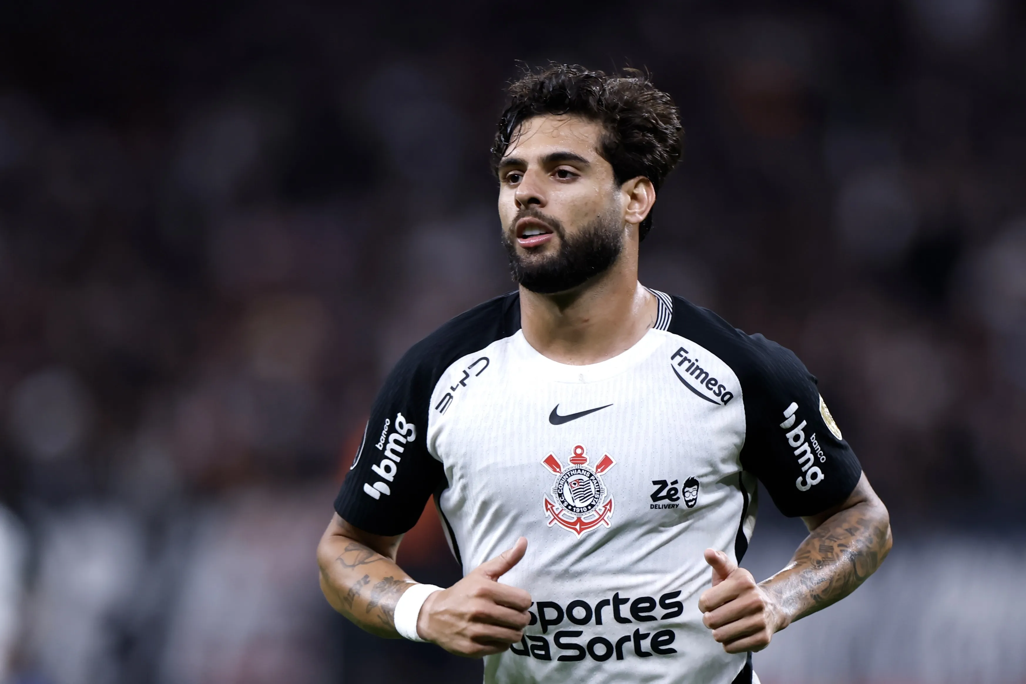 Yuri Alberto jogador do Corinthians durante partida contra o Penarol no estadio Arena Corinthians pelo campeonato Copa Libertadores 2026. Foto: Marcello Zambrana/AGIF