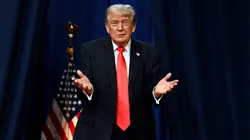 Donald Trump, presidente dos EUA. (Photo by Roberto Schmidt/Getty Images)