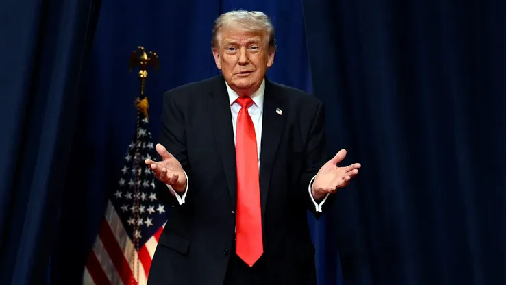 Donald Trump, presidente dos EUA. (Photo by Roberto Schmidt/Getty Images)