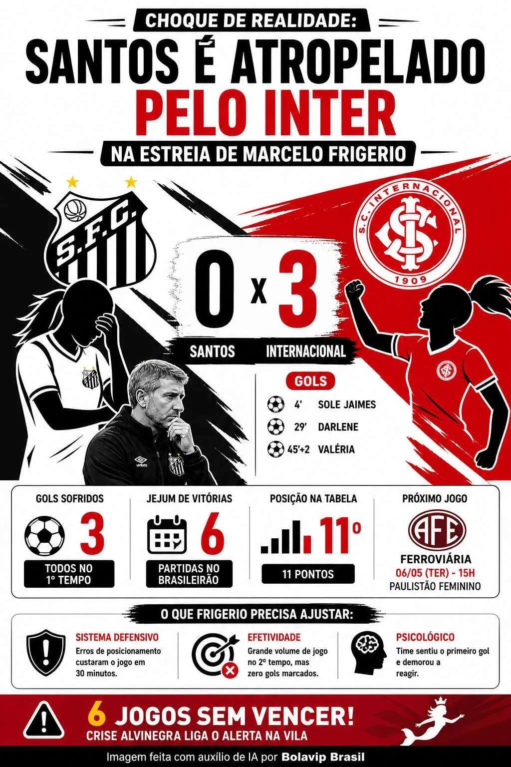 Infográfico gerado por Inteligência Artificial/Bolavip Brasil