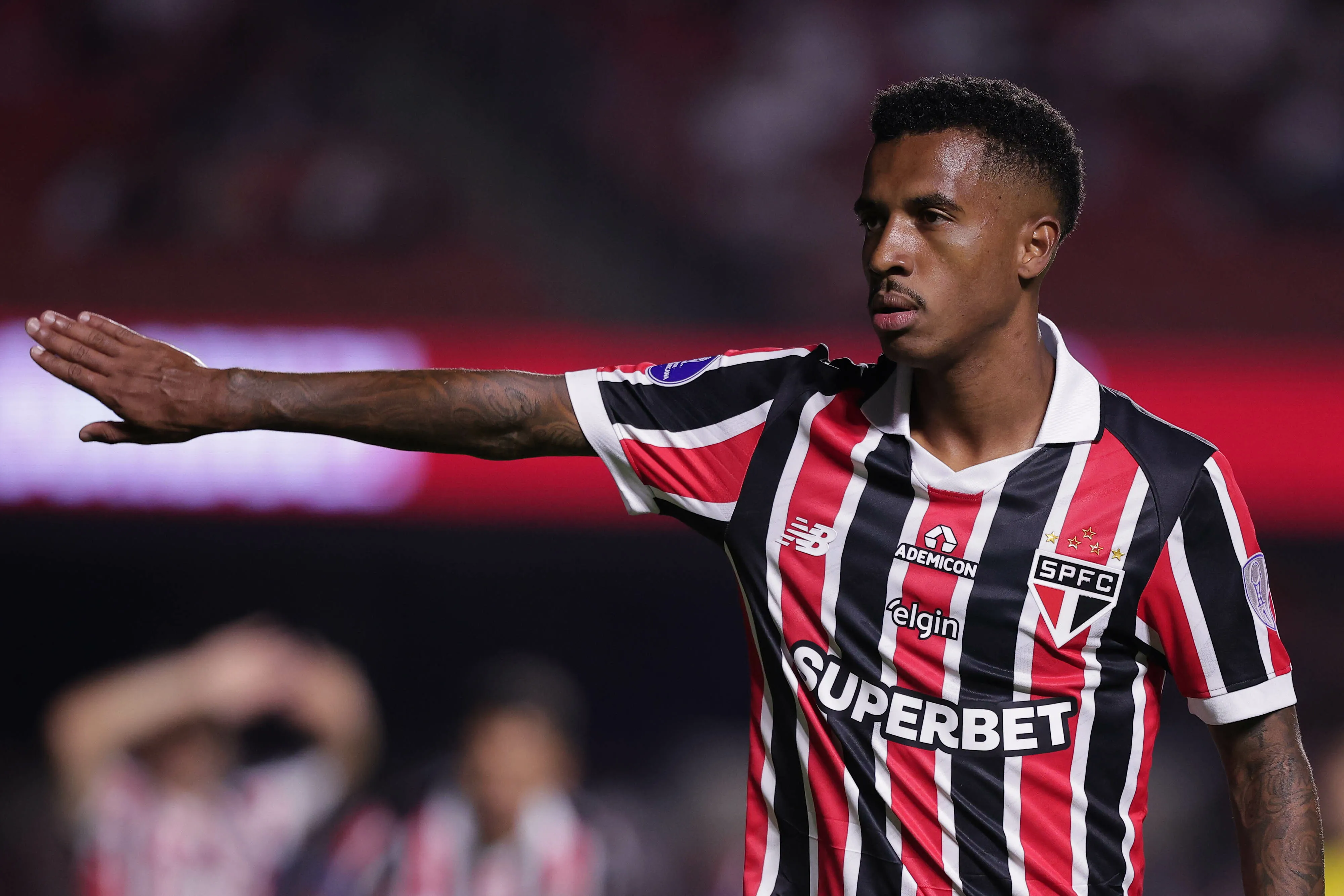 SP – SAO PAULO – 14/04/2026 – COPA SUL-AMERICANA 2026, SAO PAULO X OHIGGINS – Marcos Antonio jogador do Sao Paulo durante partida contra o OHiggins no estadio Morumbi pelo campeonato Copa Sul-Americana 2026. Foto: Ettore Chiereguini/AGIF