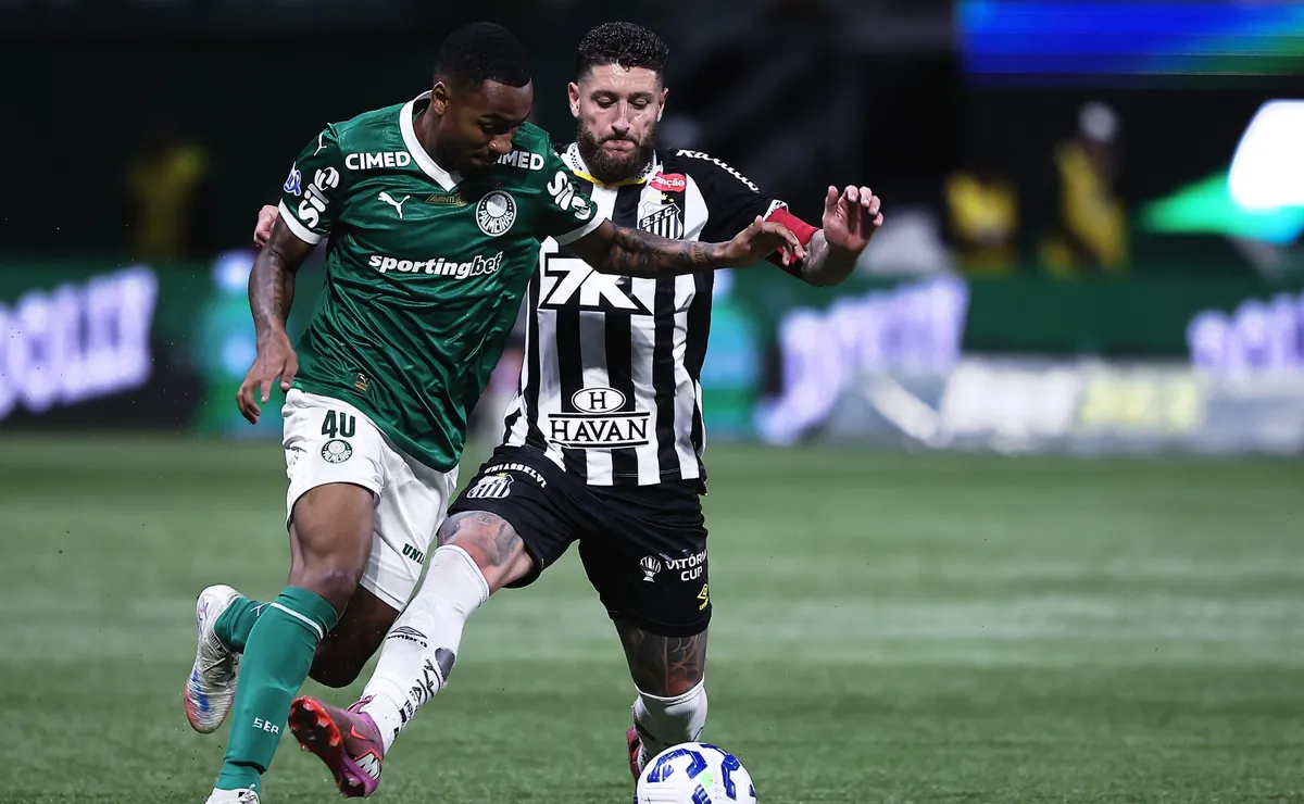 Palmeiras x Santos: Inteligência Artificial não titubeia e crava vitória do Verdão