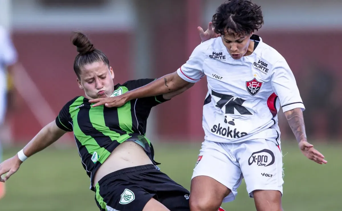 América-MG e Vitória empatam sem gols e seguem na zona de rebaixamento do Brasileirão Feminino