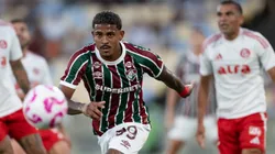 John Kennedy jogador do Fluminense durante partida contra o Internacional. Foto: Jorge Rodrigues/AGIF