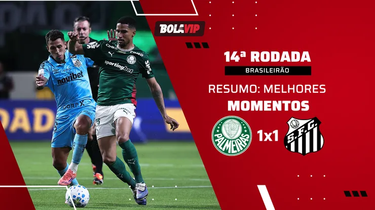 Palmeiras e Santos ficam no empate pelo Brasileirão