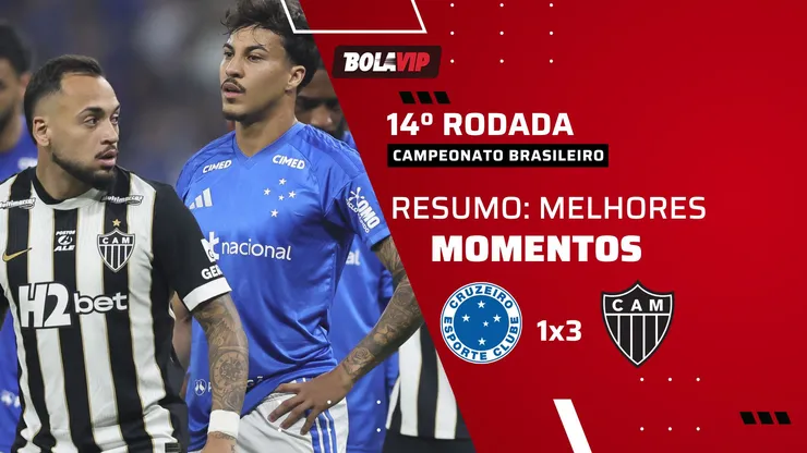 Atlético-MG bate o Cruzeiro em clássico quente pelo Brasileirão. Foto: Gilson Lobo/AGIF