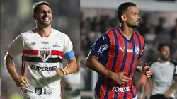 Calleri e Willian José vão se enfrentar neste domingo (3) - Fotos: Jorge Rodrigues/AGIF e Jota Erre/AGIF