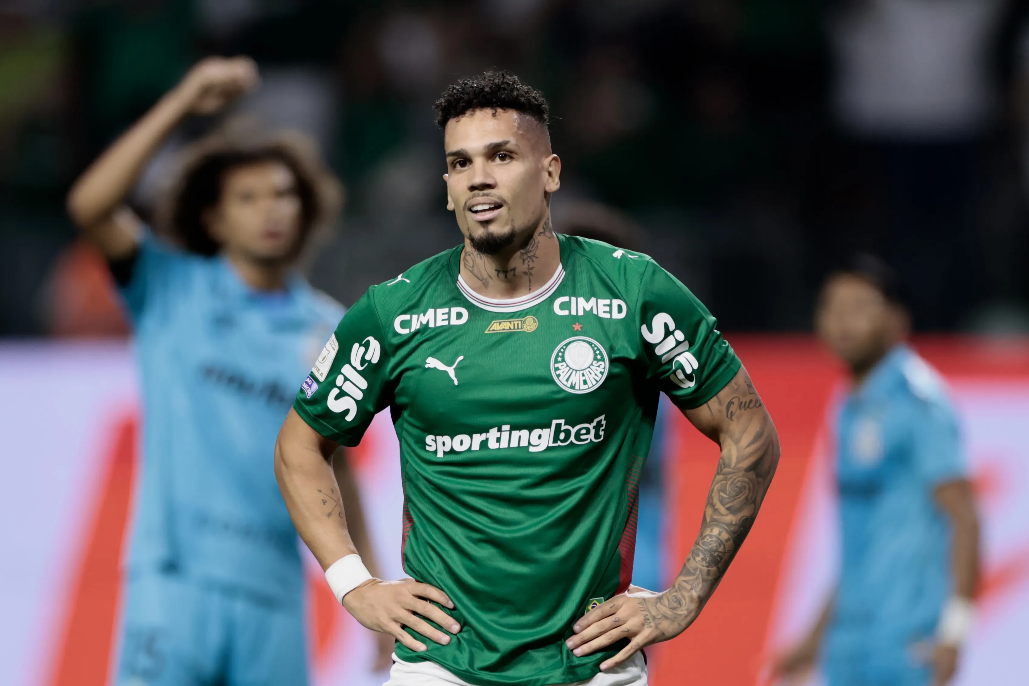 SP – SAO PAULO – 02/05/2026 – BRASILEIRO A 2026, PALMEIRAS X SANTOS – Paulinho jogador do Palmeiras durante partida contra o Santos no estadio Arena Allianz Parque pelo campeonato Brasileiro A 2026. Foto: Marcello Zambrana/AGIF