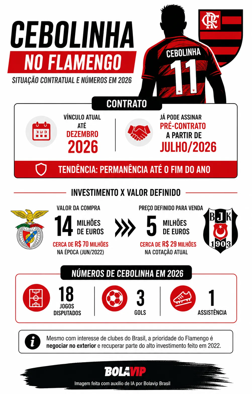 Infográfico sobre o tema da matéria – Foto: gerada com auxílio de IA pelo Bolavip Brasil