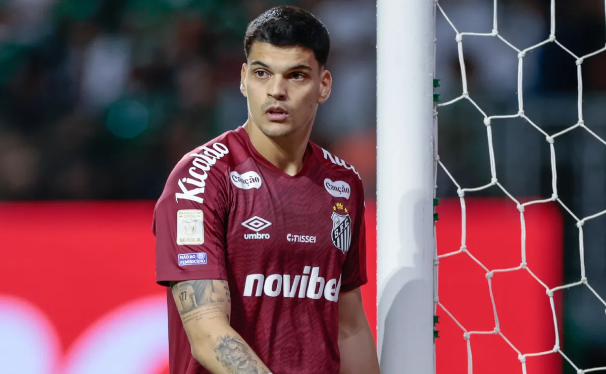 Santos perde Gabriel Brazão por suspensão e tem desfalque contra o Red Bull Bragantino