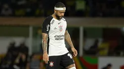 Memphis jogador do Corinthians lamenta durante partida contra o Mirassol no estadio Jose Maria de Campos Maia pelo campeonato Brasileiro A 2025. Foto: Joisel Amaral/AGIF