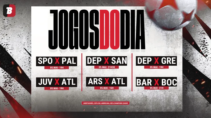 Confira os jogos do dia.