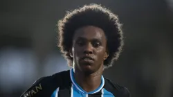 Willian jogador do Gremio durante partida contra o Vasco no estadio Sao Januario pelo campeonato Brasileiro A 2026. Foto: Jorge Rodrigues/AGIF