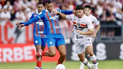 Calleri jogador do São Paulo durante partida contra o Bahia. Foto: Marcello Zambrana/AGIF