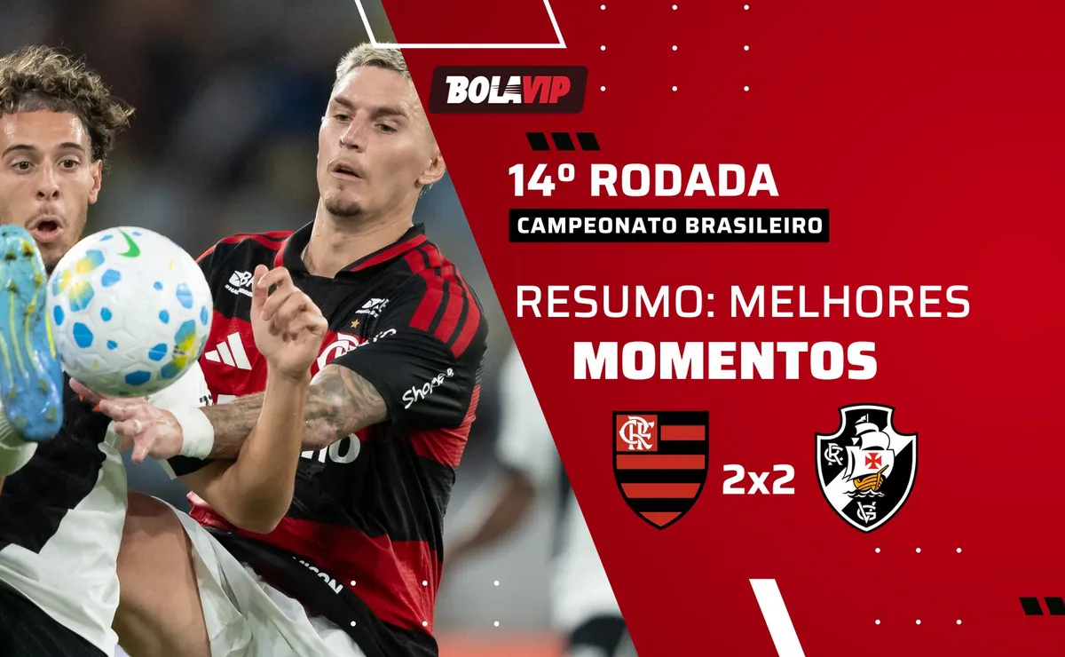 Flamengo x Vasco AO VIVO – 2 x 2 – Hugo Moura empata cabeça no fim pelo Brasileirão