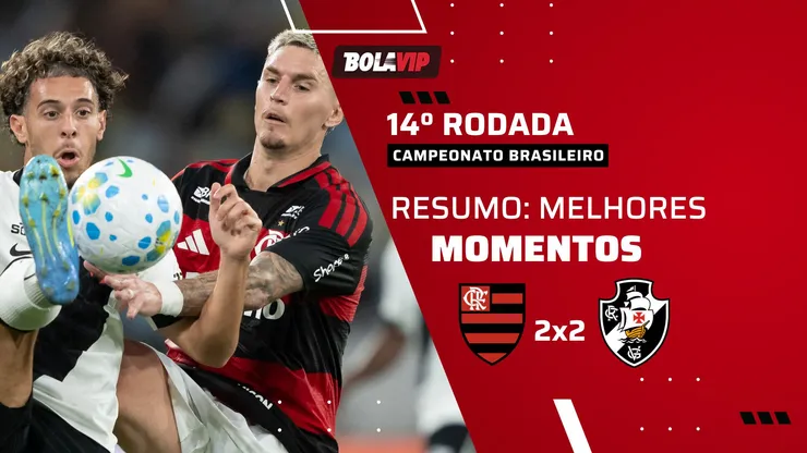 Vasco arranca empate com o Flamengo no fim. Foto: Jorge Rodrigues/AGIF