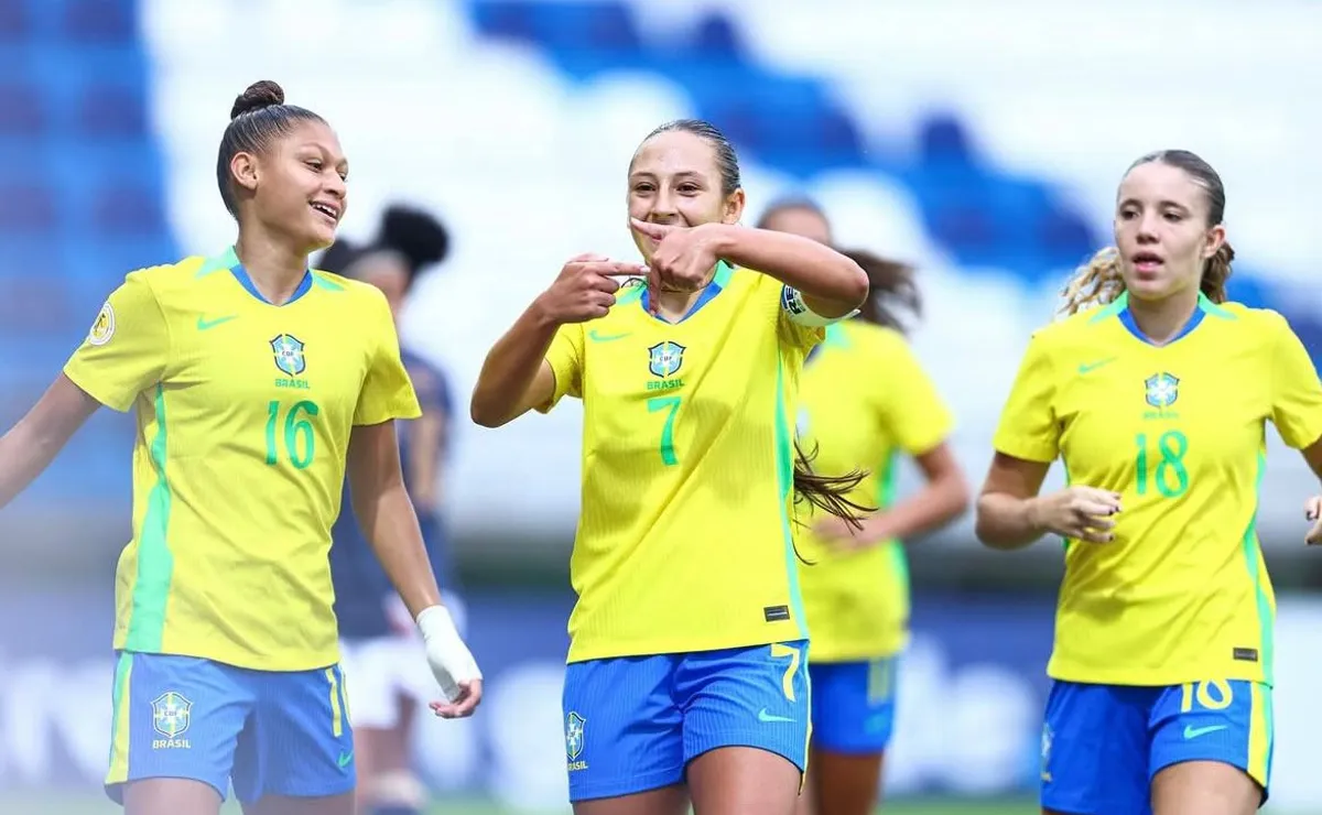 Brasil goleia Equador, mantém 100% e avança com autoridade no Sul-Americano Sub-17
