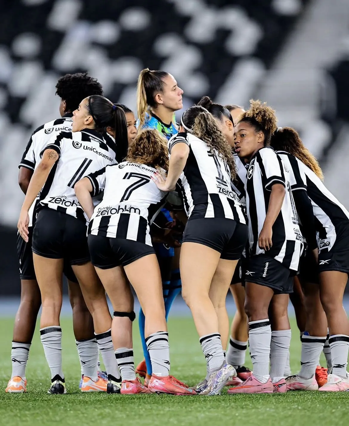 Jogadoras Alvinegras. Foto: Arthur Barreto/BFR