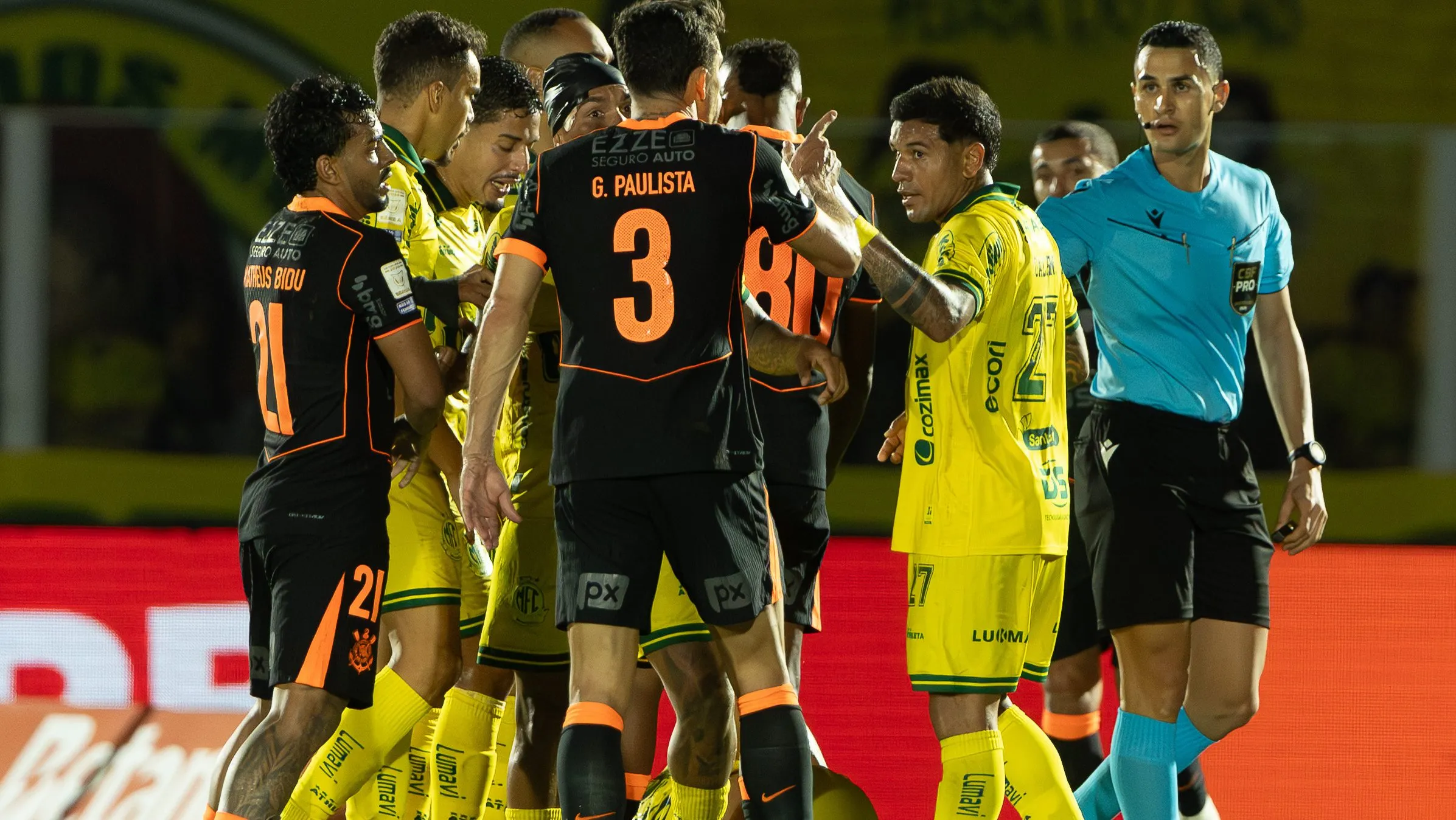 Mirassol X Corinthians. Foto: Joisel Amaral/AGIF