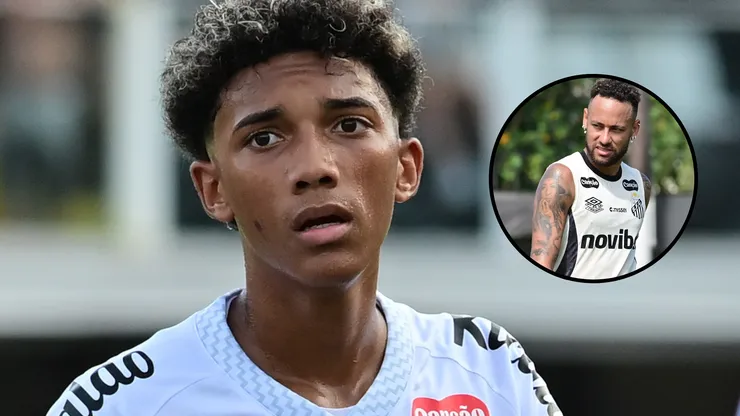 Robinho Jr. e Neymar se envolveram em confusão. Fotos: Jota Erre/AGIF