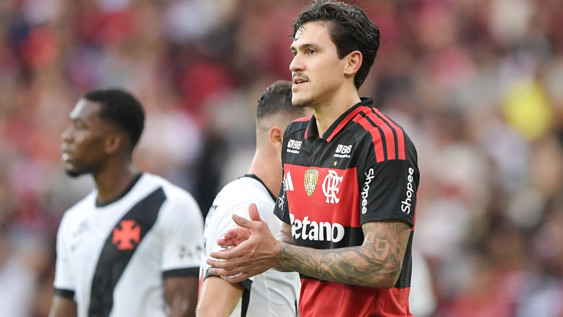 Pedro foi o principal destaque do Flamengo contra o Vasco – Foto: Thiago Ribeiro/AGIF