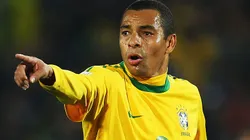 Gilberto Silva em ação pela Seleção Brasileira - (Photo by Cameron Spencer/Getty Images)