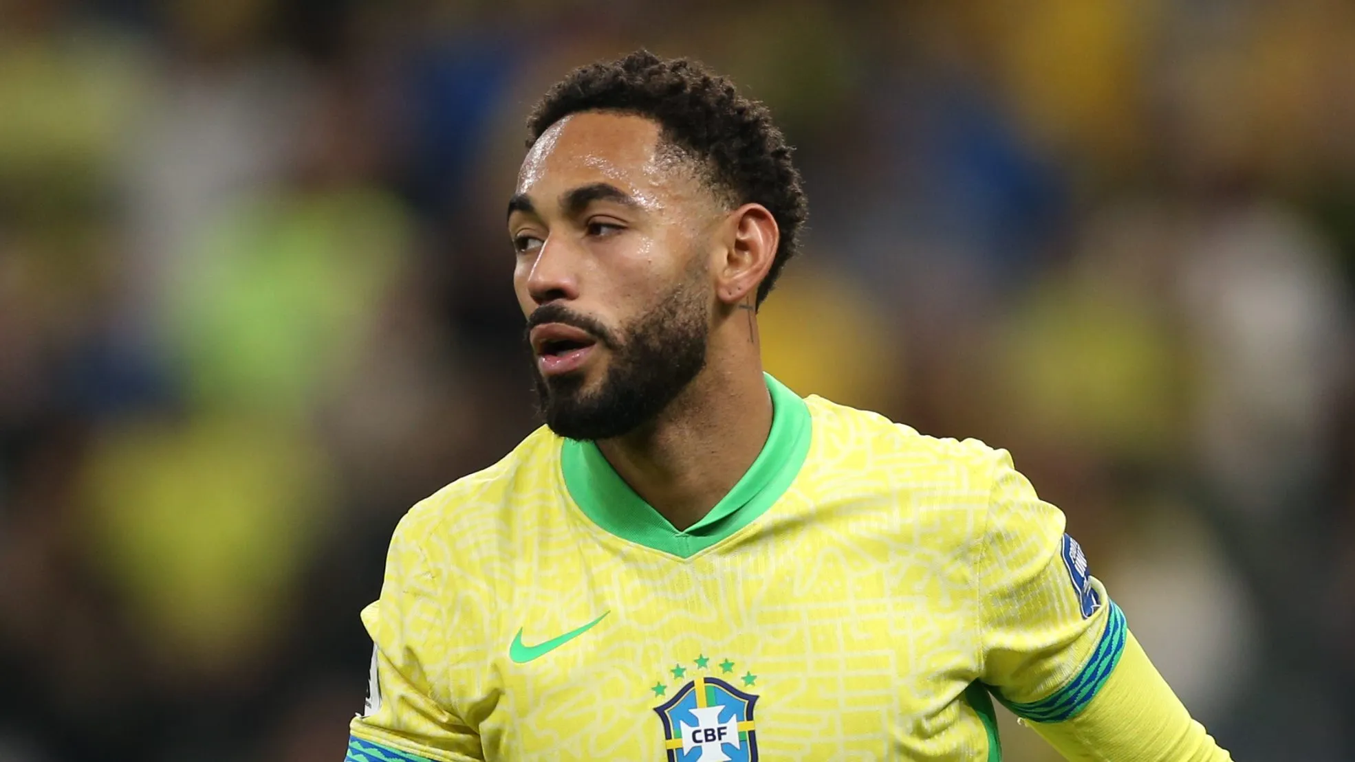 Matheus Cunha jogador da Selecao Brasileira durante a partida entre Brasil e Paraguai na Neo Quimica Arena em Sao Paulo (SP), pelas Eliminatorias da Copa do Mundo 2026. Foto: Marlon Costa/AGIF