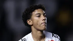 Robinho Jr jogador do Santos durante partida contra o Atletico-MG no estadio Vila Belmiro pelo campeonato Brasileiro A 2026. Foto: Marcello Zambrana/AGIF