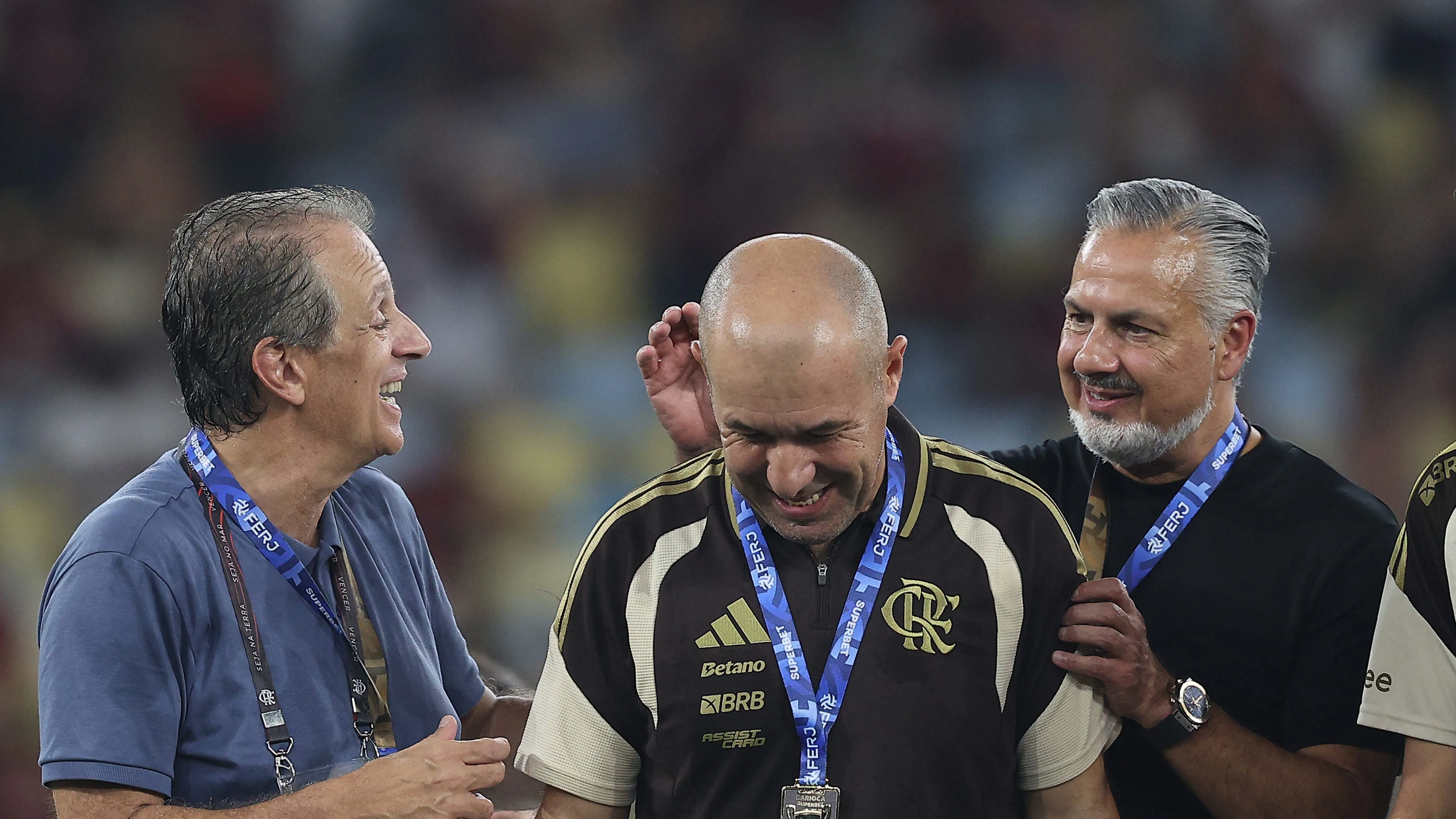 José Boto, BAP e Jardim. Foto: Wagner Meier/Getty Images