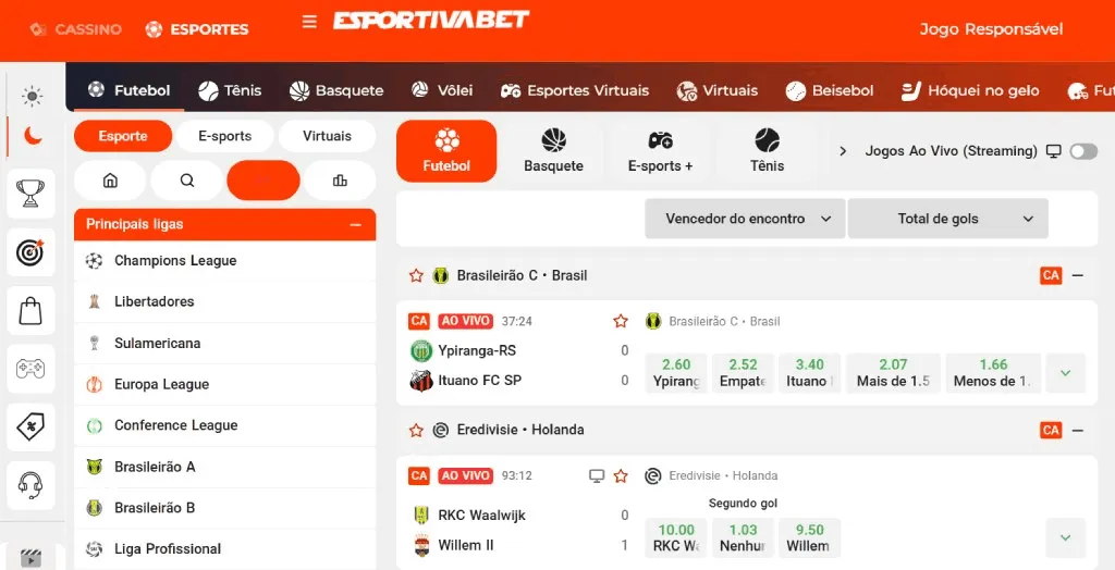 Esportiva Bet Apostas Ao Vivo