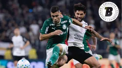 Yuri Alberto jogador do Corinthians disputa lance com Andreas Pereira jogador do Palmeiras. Foto: Ettore Chiereguini/AGIF