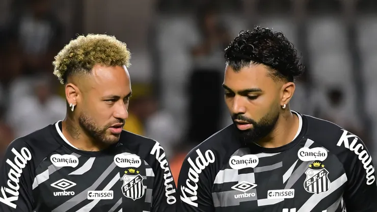 Neymar e Gabigol, atacantes do Santos - Foto: Jota Erre/AGIF