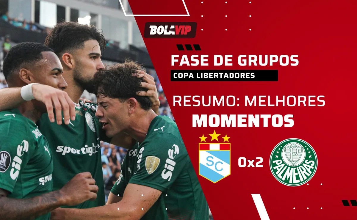 Sporting Cristal 0 x 2 Palmeiras: resumo completo e gols de Flaco López e Sosa pela Libertadores
