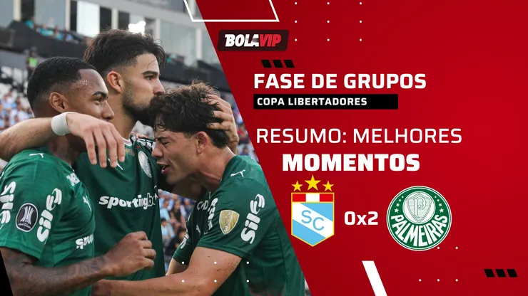 Palmeiras vence o Sporting Cristal pela Copa Libertadores. Foto: Mariana Bazo/Getty Images