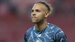 Braithwaite jogador do Gremio durante partida contra o Internacional. Foto: Liamara Polli/AGIF