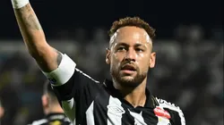 Neymar em ação pelo Santos em 2026.