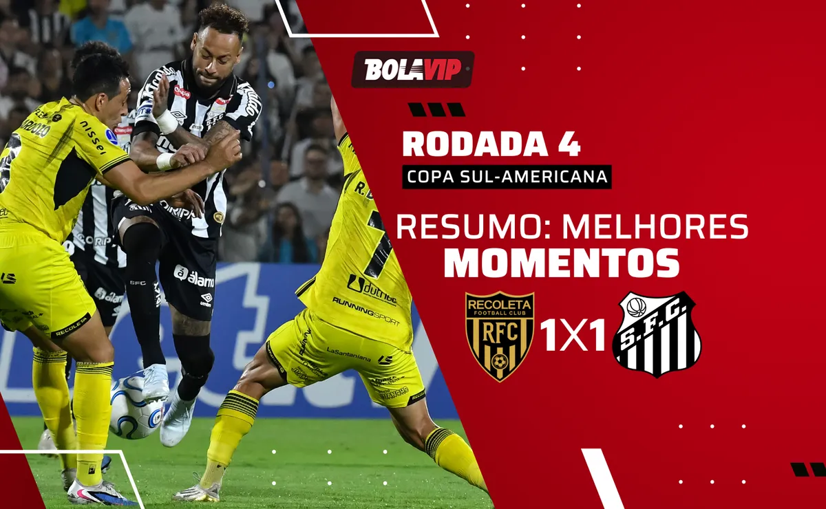 Recoleta 1 x 1 Santos: resumo completo do jogo pela Copa Sul-Americana 2026