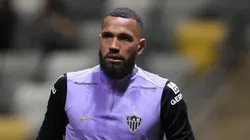 Everson jogador do Atletico durante aquecimento antes da partida contra o Ceara no estadio Arena MRV pelo campeonato Copa Do Brasil 2026.