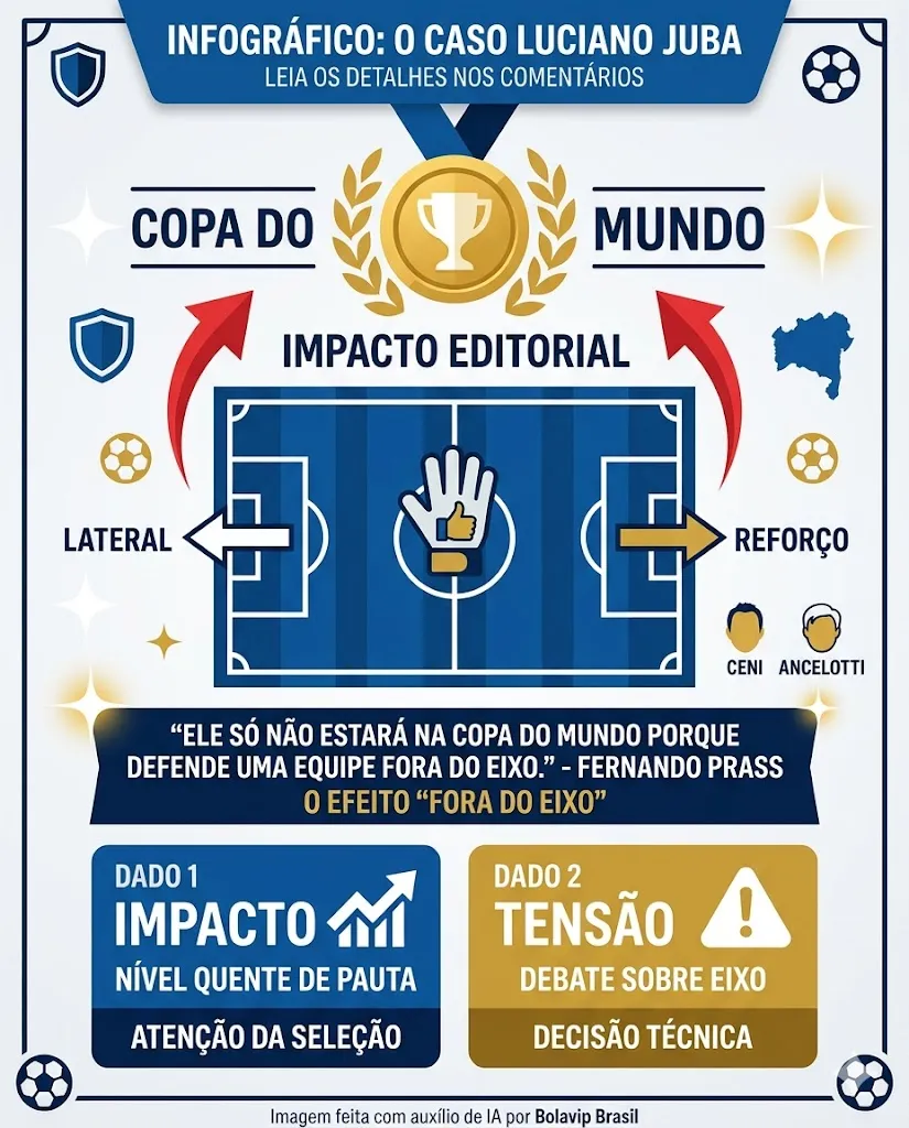 Infográfico - Foto: gerada com auxílio de IA pelo Bolavip Brasil.