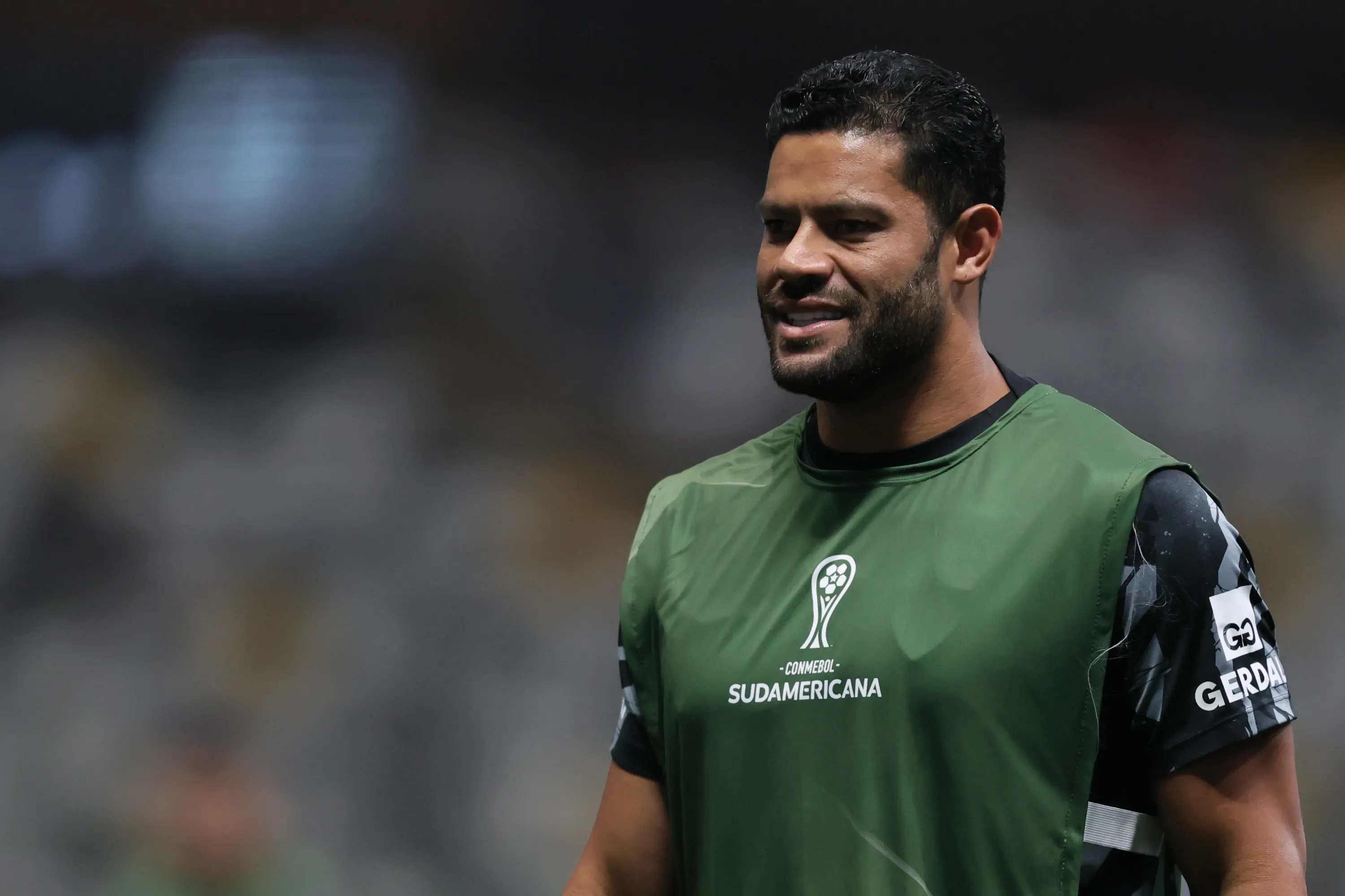 MG – BELO HORIZONTE – 16/04/2026 – COPA SUL-AMERICANA 2026, ATLETICO X JUVENTUD – Hulk jogador do Atletico durante aquecimento antes da partida contra o Juventude no estadio Arena MRV pelo campeonato Copa Sul-Americana 2026. Foto: Gilson Lobo/AGIF
