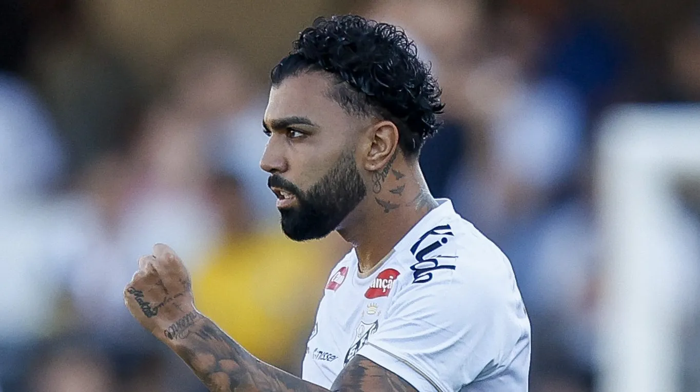 Gabigol se explica. Foto: Miguel Schincariol/Getty Images