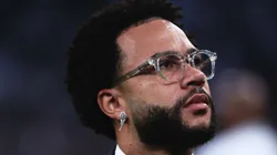 Memphis Depay jogador do Corinthians antes de partida contra o Palmeiras no estadio Arena Corinthians pelo campeonato Brasileiro A 2026. Foto: Ettore Chiereguini/AGIF