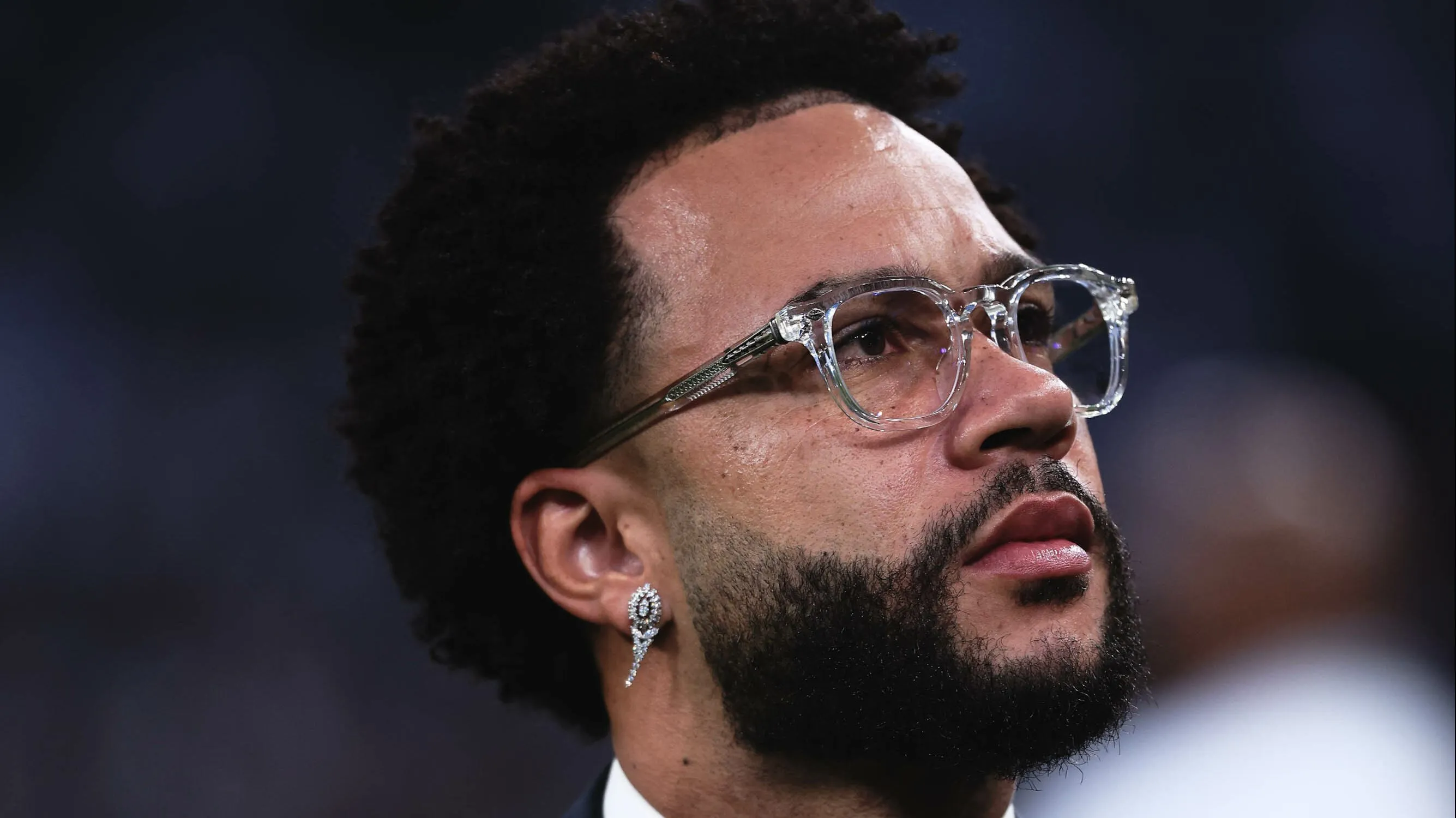 Memphis Depay jogador do Corinthians antes de partida contra o Palmeiras no estadio Arena Corinthians pelo campeonato Brasileiro A 2026. Foto: Ettore Chiereguini/AGIF