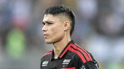 Luiz Araujo jogador do Flamengo durante partida contra o Vasco no estadio Maracana pelo campeonato Brasileiro A 2026. Foto: Thiago Ribeiro/AGIF