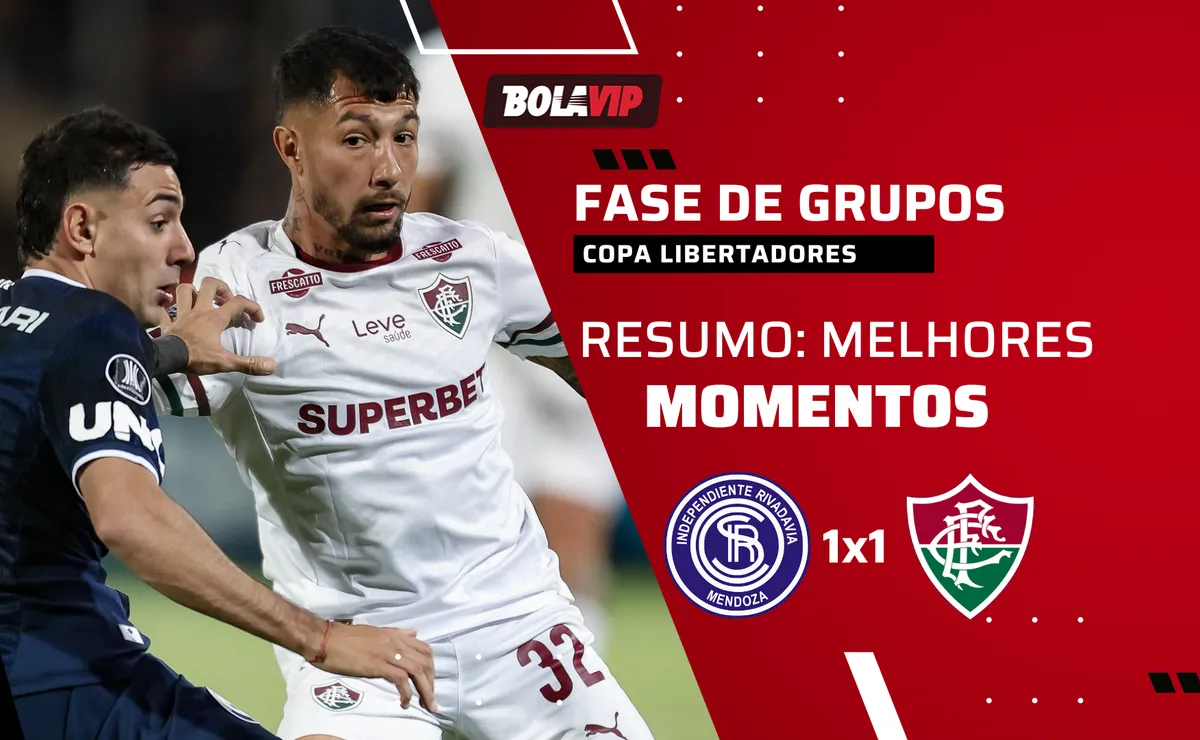 Independiente Rivadavia 1 x 1 Fluminense: resumo completo do jogo pela Copa Libertadores 2026
