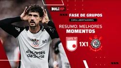 Gustavo Henrique marca nos acréscimos e Corinthians consegue empate heroico contra o Santa Fé. Foto: Guilherme Veiga/RP FOTOPRESS/AGIF