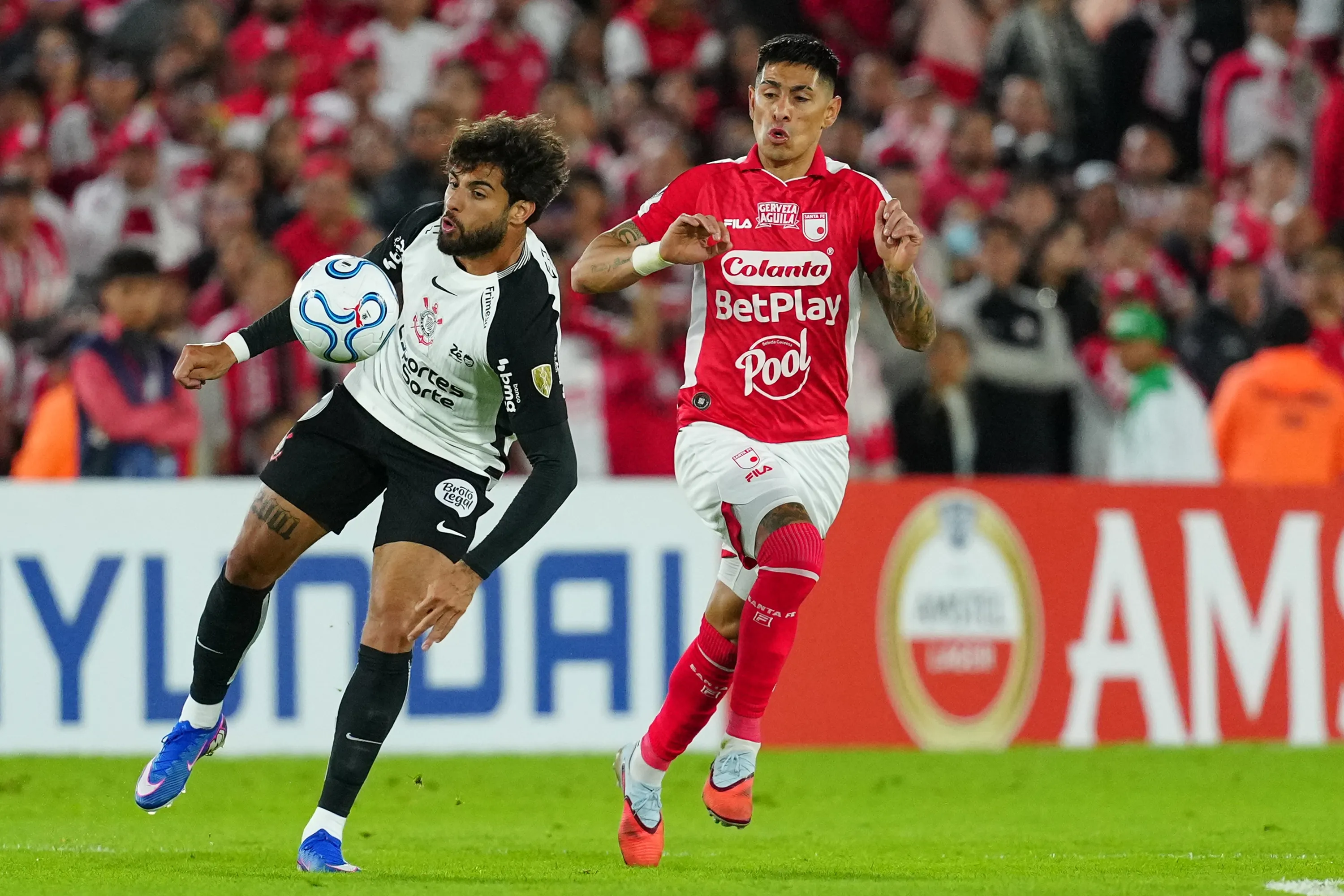 Corinthians empata com o Santa Fé pela Libertadores. Foto: Andres Rot/Getty Images.